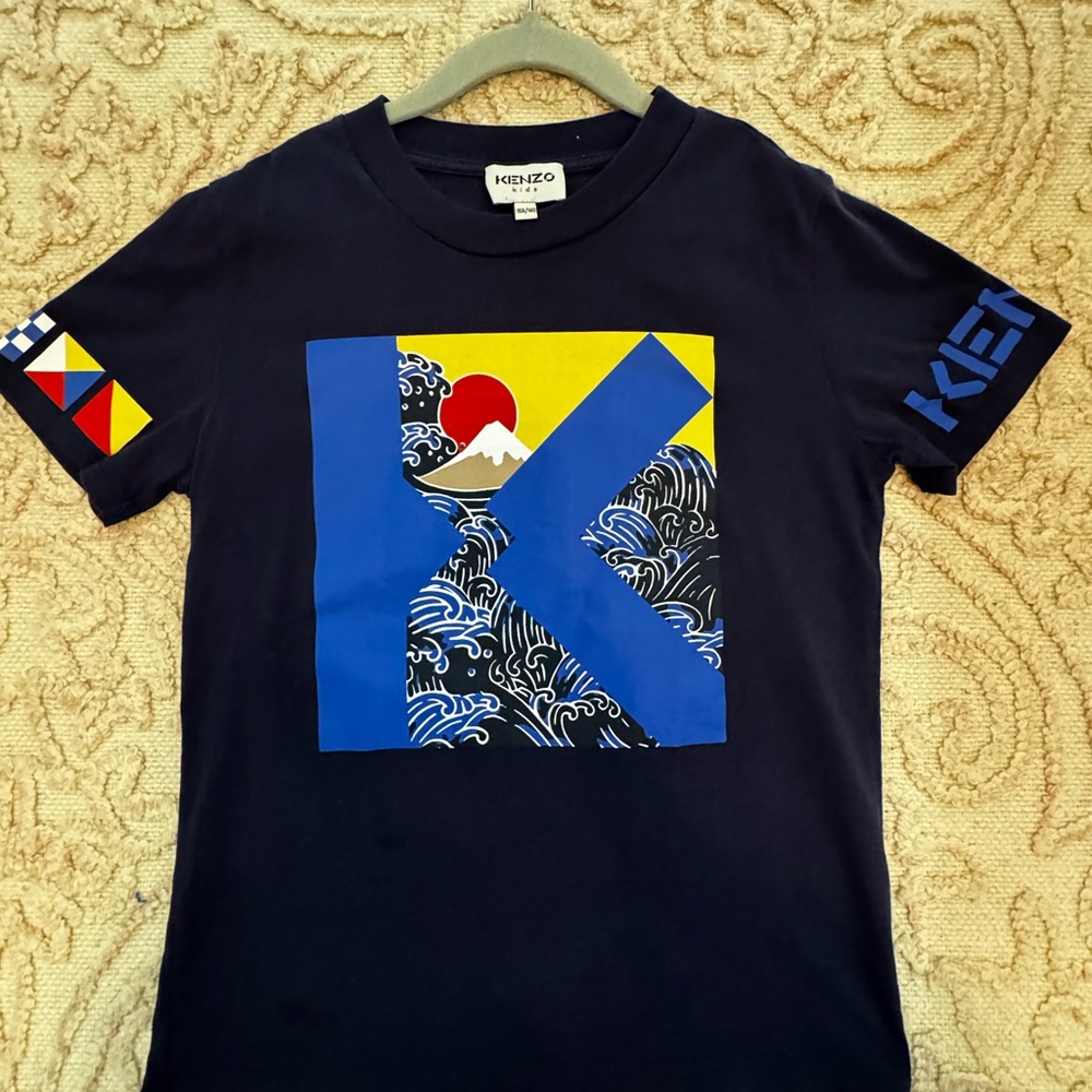 Kenzo Kids Dark Blue Tee Size 10